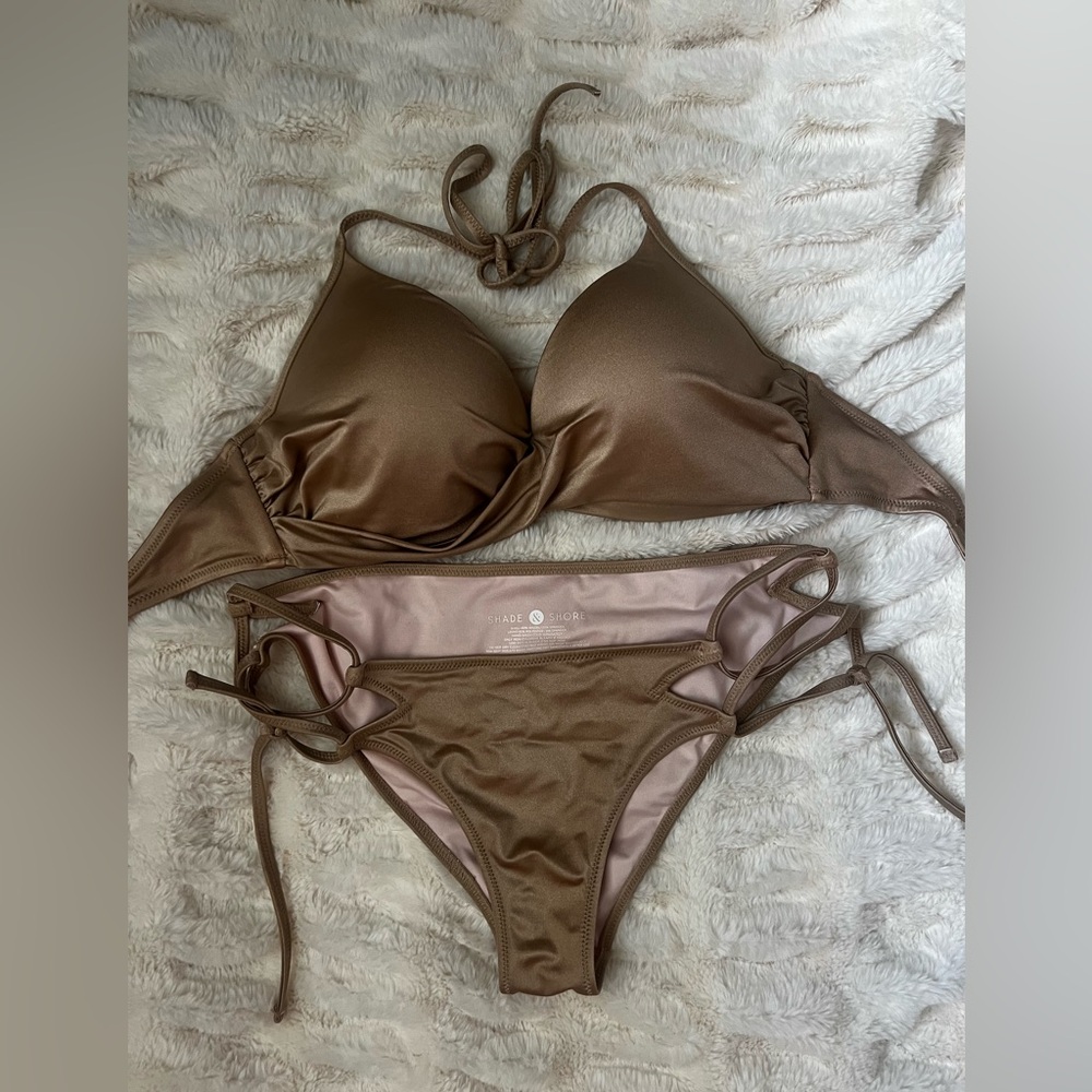 Shade & Shore Bronze Bikini Set